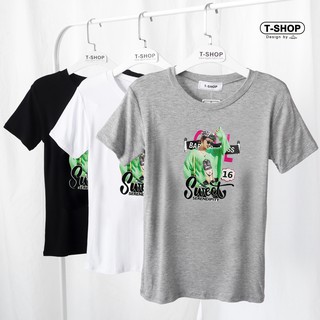 เสื้อยืด ผ้าเรย่อน สกรีนลาย Sweet แนว Korean street fashion แบรนด์ T-Shop