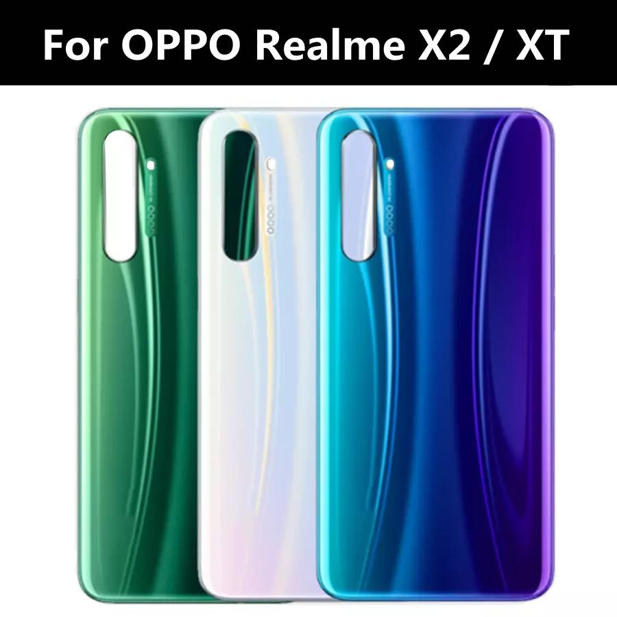 (Original) Body ฝาหลัง OPPO Realme X2 ฝาหลังแบตเตอรี่แก้ว For OPPO Realme X2 Back Battery Cover XT Housing Door Glass Case Replacement For realme X2 XT Battery Cover For OPPO Realme X2 Back Battery Cover XT Housing Door Glass Case Replacement For realme X