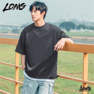 Just Say Bad ® เสื้อ Oversize Long ( รุ่นแขนยาว ) สีควันบุหรี่  เสื้อยืด ผู้ชาย ผู้หญิง  M L / OL