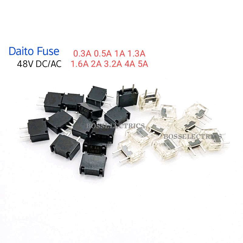 1ตัว 👉👉 Daito Fuse LM Series 48VAC/DC 0.3A 0.5A 1A 1.3A 1.6A 2A 3.2A 4A 5A