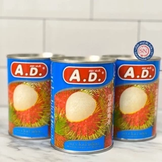 จัดให้3กระป๋อง😎 A.D. เงาะกระป๋อง 565 g. ((คัดพิเศษสีทอง))‼️ลัง 8 ชุด
