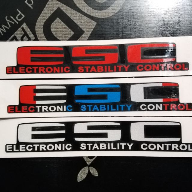 สติ๊กเกอร์​ ESC ติดกระจกหลังAll New​ D-MAX.​ MU-X