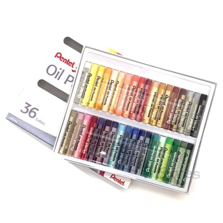 สีชอล์ค 36 สี เพนเทล  Pentel Oil Pastels (1 กล่อง)