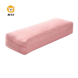 【แบบพกพา|ล้างทำความสะอาดได้】Yoga Pillow Polyester Rectangular Yoga Bolster Yoga Supplies,Purple COD