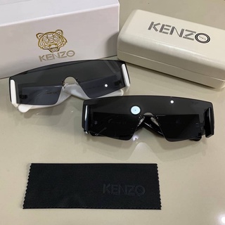 KENZO MASK SHIELD FRAME SUNLGASSES แว่นตากันแดดแบรนด์เคนโซ่ ขาแว่นหนา ตีแบรนด์โลโก้ด้านข้าง กันแดด uv400