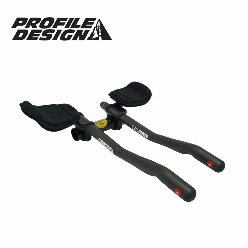 [AEROBAR T2+ CARBON] PROFILE DESIGN แอโร่บาร์จักรยาน T2+ CARBON / BLACK & MATT BLACK