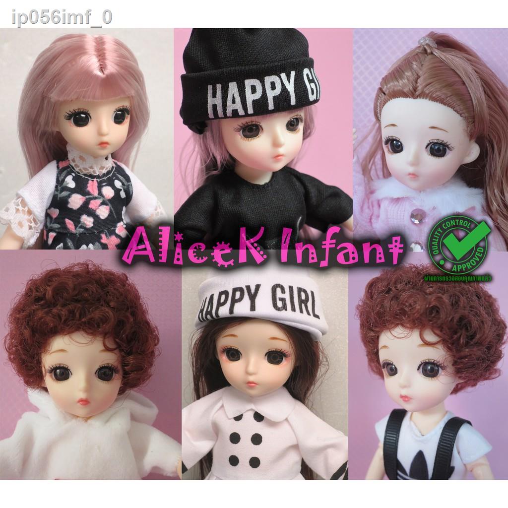 ✳☍✣ตุ๊กตาบาร์บี้เด็ก ตุ๊กตา BJD เด็ก ตุ๊กตาบาโบลี 3D Eyes สูง 16cm พร้อมชุดเสื้อผ้าและรองเท้า