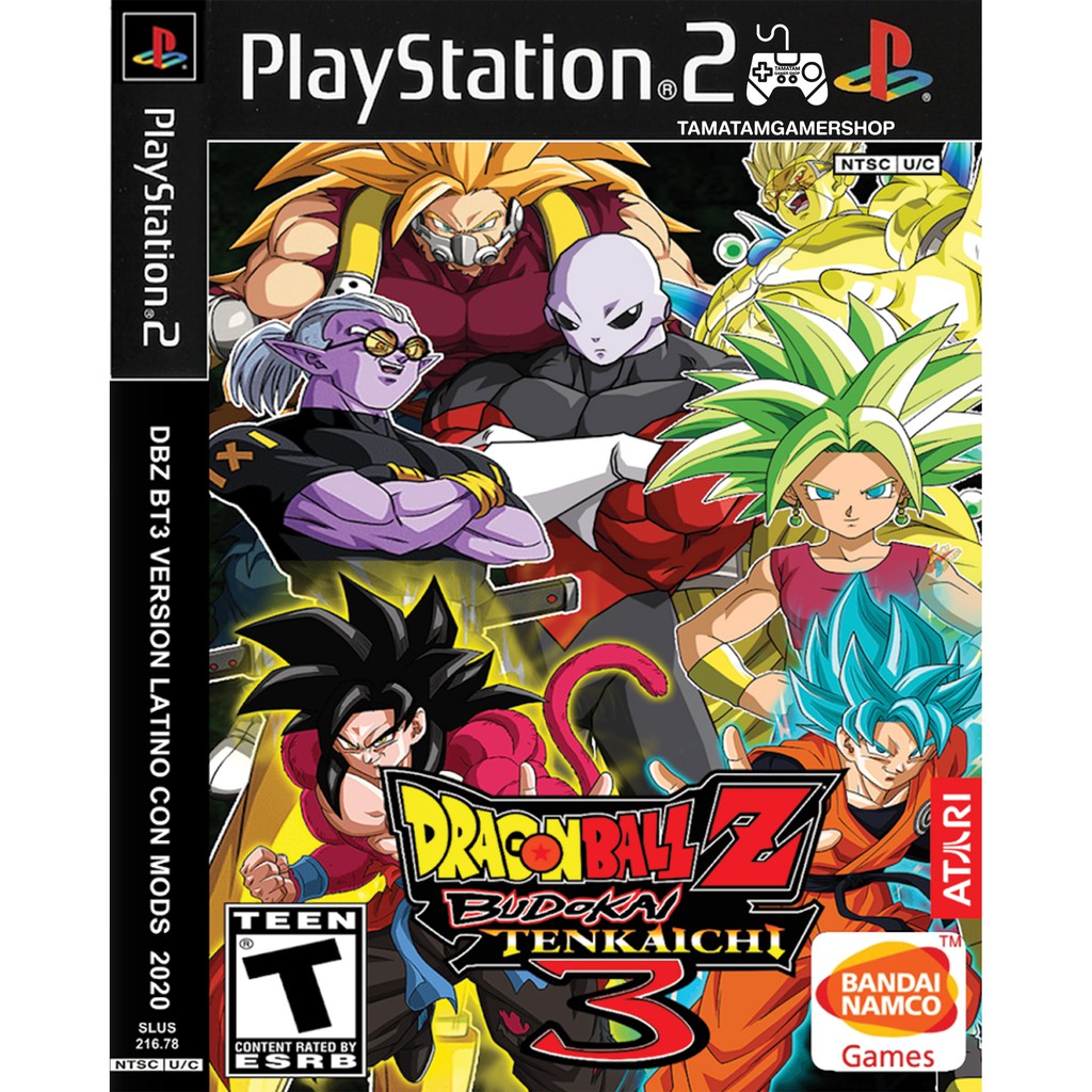 Dragonball Z Tenkichi 3 ps2 (VERSION MOD ตัวละคร2020 ภาคGT/Z/Super) แผ่นเกมส์ps2 เกมเพล2 เกมดราก้อนบอล ตัวละครล่าสุด