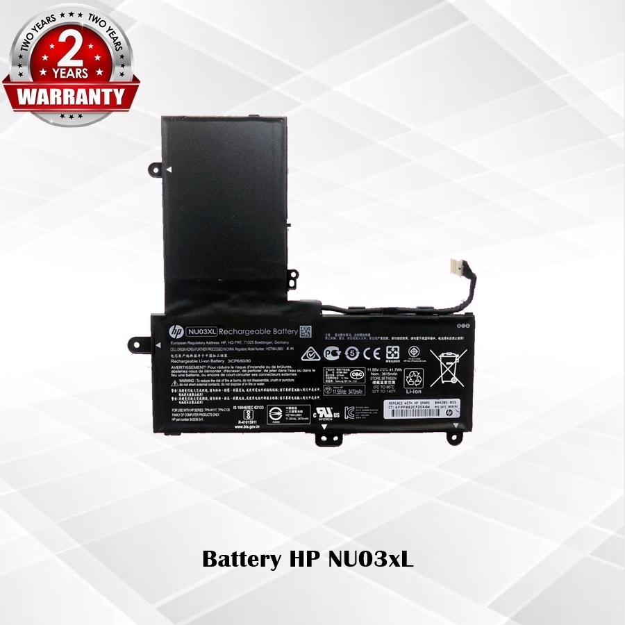 Battery HP NU03XL / แบตเตอรรี่โน๊ตบุ๊ค รุ่น Pavilion X360 11-U 11-AB TPN-C128,TPN-W117 (แท้) *รับประกัน 2 ปี*