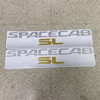 สติ๊กเกอร์* SPACECAB SL ติดกระจกแคปกระบะ ISUZU ราคาต่อคู่ มี 2 ชิ้น