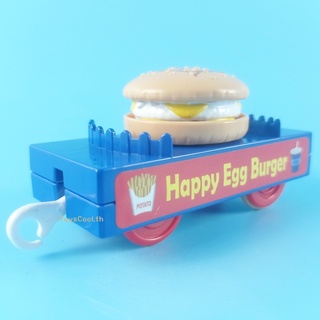 พ่วง Happy Egg Burger_พ่วงรถไฟ TOMY มือ1 หายาก