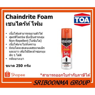 TOA Chaindrite Foam | ทีโอเอ เชนไดร้ท์ โฟม | ขนาด 250 กรัม