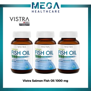 VISTRA วิสตร้า Salmon FishOil น้ำมันปลา ฟิชออย Salmon 100 เม็ด