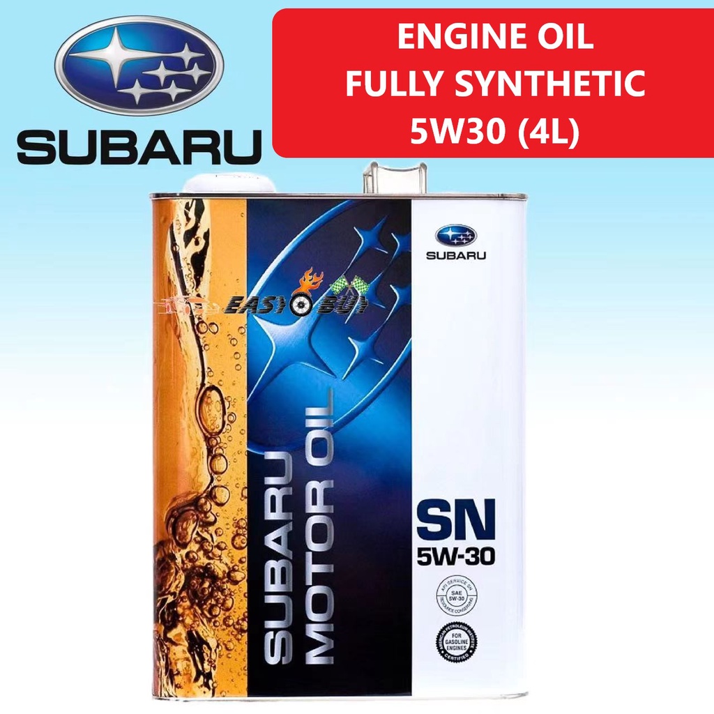 SUBARU ENGINE OIL SN 5W30 5W-30 5/30 5W 30 สําหรับ GAOLINE ENGINES SUBARU MINYAK HITAM