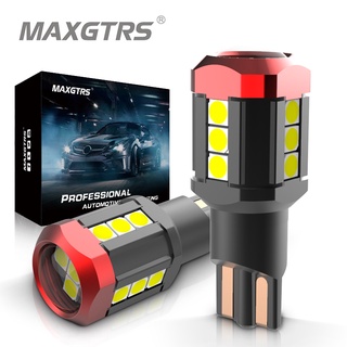 Maxgtrs หลอดไฟถอยหลังรถยนต์ LED W16W T15 3030 921 912 W16W สีขาว สีแดง สีเหลืองอําพัน 2 ชิ้น