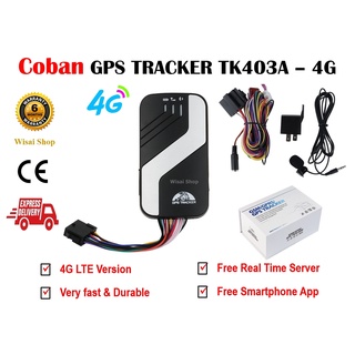 GPS Tracker อุปกรณ์ติดตามรถ ระบบ 4G LTE ยี่ห้อ Coban รุ่น TK403A / GPS403 แถมฟรี Server เพื่อดู Real Time เป็นเวลา 10 ปี