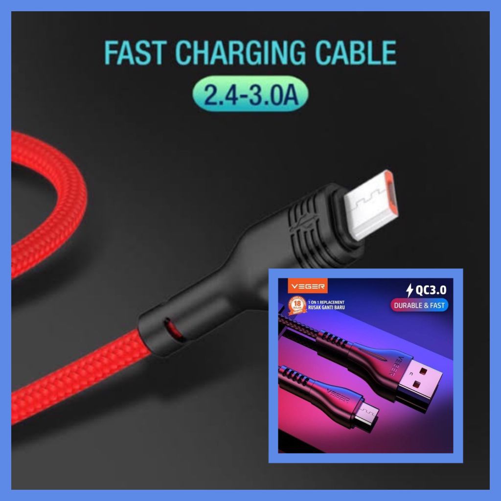 SPIRAL UFO VEGER DATA CABLE 3.0 A
