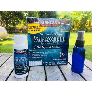 Kirkland Solution 60 มล ชนิดน้ำ (แถม FREE ขวดสเปรย์เปล่า) เคิร์กแลนด์ ไมน็อก ซิดิล นำเข้าจาก USA