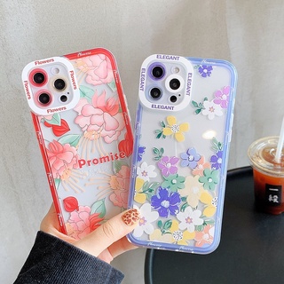 For Infinix Hot 11 10 9 12 Play 11s NFC 10i 10s Note 8 10 12 G96 Smart 4 5 6 Plus HD Tecno Spark 5 Pro 6 Go  Flower Soft Case Camera Lens Full Transparent Cover | DFC001