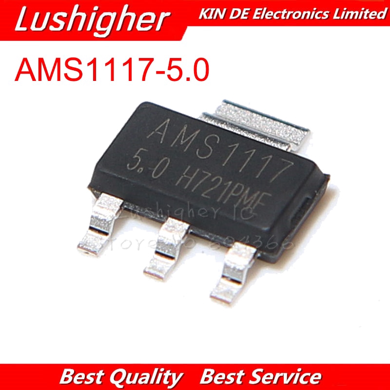 50 ชิ้น AMS1117-5.0 LD1117 LM1117 5.0V 5V SOT223 SMD ใหม่เดิม
