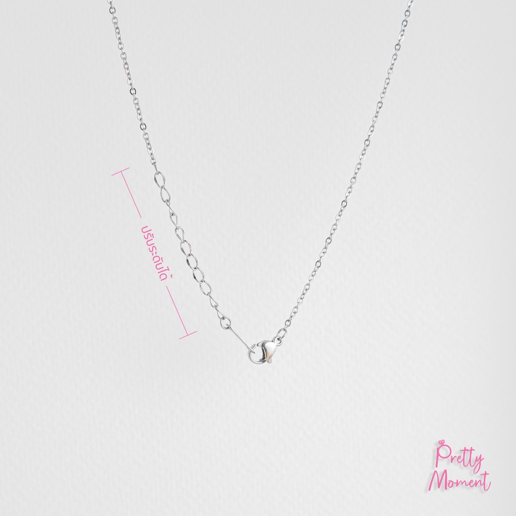 Pretty Moment สร้อยคอ สแตนเลส โดนสารเคมีได้ ไม่ลอก ไม่ดำ คอลเลคชั่น 6 แบบ ของขวัญ - รูปที่ 5