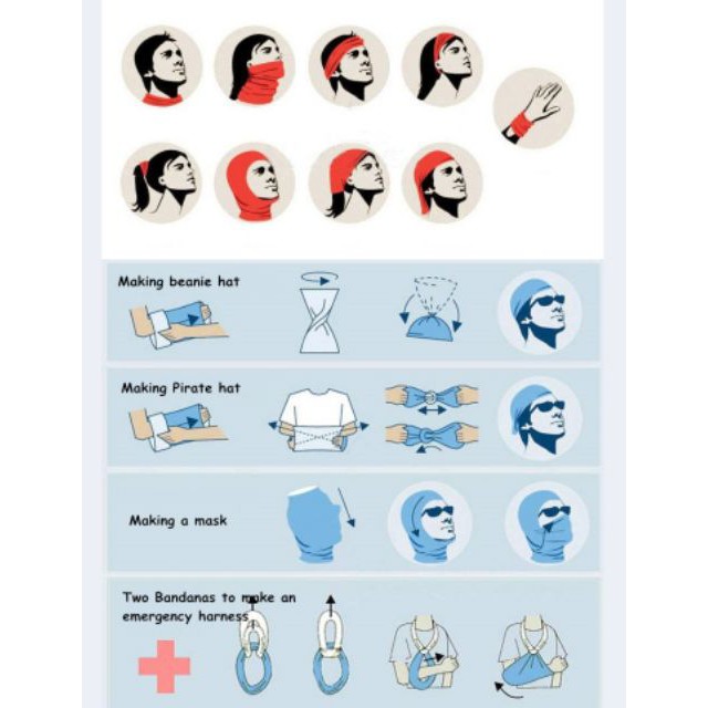 ผ้าบัฟสีพื้น มีหลายสีให้เลือก