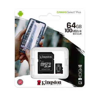 Kingston 64GB รุ่น Canvas Select Plus Class 10 ความเร็ว100 MB/s (Read) แบบ MicroSDHC (SDCS2/64GB)