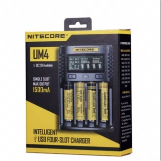 เครื่องชาร์จถ่าน Nitecore UM4 ของแท้ เช็คโค๊ตได้