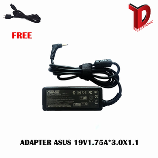 ADAPTER  ASUS 19V1.75A*3.0X1.1  / สายชาร์จโน๊ตบุ๊คเอซุส + แถมสายไฟ