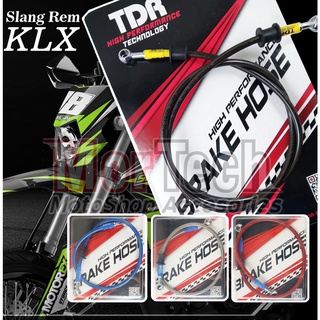 ชุดท่อเบรกหน้า หลัง คาร์บอน สีดํา WR155 CRF 150 KLX 150s L DTracker TS Cross Trail Uk. 60 ซม. 120 ซม. 130 ซม.