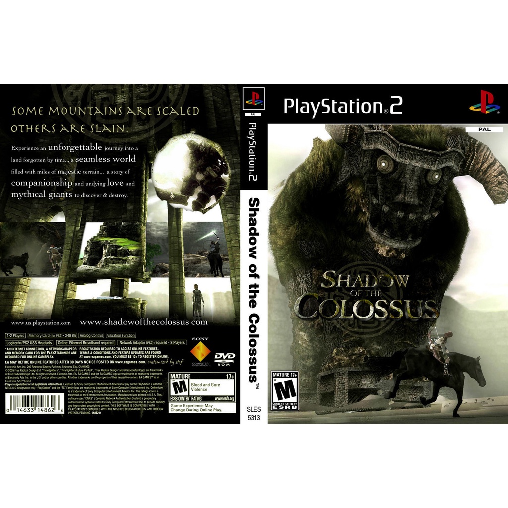 แผ่นเกมส์ PS2 Shadow of the Colossus   คุณภาพ ส่งไว (DVD)