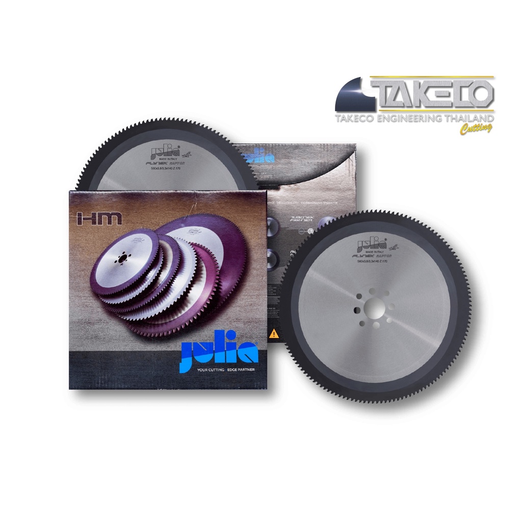 JULIA RAPTOR 450x2.9/2.5x50 Z=150 HM  ใบเลื่อยวงเดือน CARBIDE SAW/ TCT CORTING (TIALN) ประเทศอิตาลี 