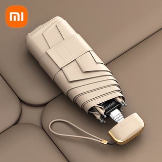 Youpin Olycat หรูหรา มินิ ร่มแบน กันฝน ผู้หญิง แบบพกพา ใส ร่…