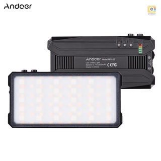 Andoer MFL-02 ไฟ LED RGB 5W อเนกประสงค์ หรี่แสงได้ 3000K-6500K CRI≥95 90 ชิ้น