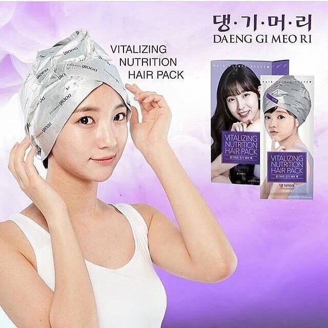 [พร้อมส่ง] Daeng Gi Meo Ri Vitalizing Nutrition Hair Pack หมวกอบไอน้ำเกาหลีแทงกีโมรี