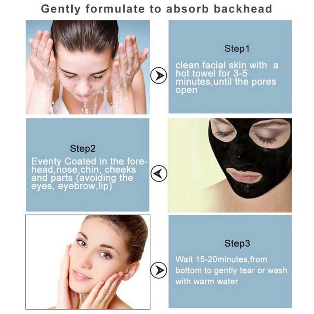 8pcs/1pc Charcoal Peel Off Mask 5g (มาส์กครีมลอกหน้าสิวเสี้ยน ...