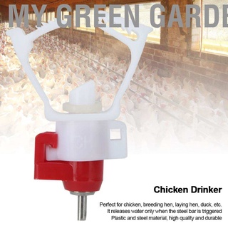 My Green Garden 20Pcs Square Tube Automatic Poultry Drinker Drinking Nipple Farm Accessories for Chicken Use