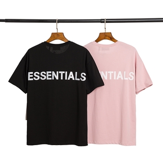 ราคาFOG FEAR OF GOD ESSENTIALS Neutral ผู้ชายและผู้หญิงแฟชั่นลำลองเสื้อยืดแขนสั้นS-3XL