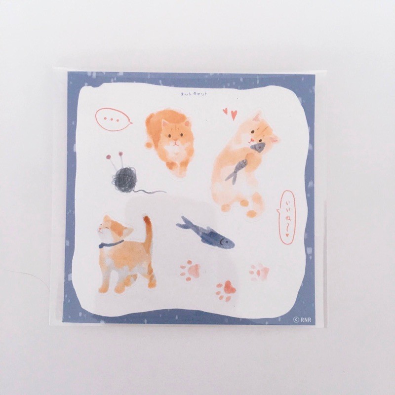 สติกเกอร์ไดคัตแมวเหมียว Kitto Catto [Chairoid x RNR]