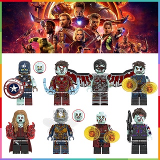 ฟิกเกอร์ Zombie Iron Man Marvel Zombies Captain America Falcon The Avengers Scarlet Witch Wasp Hawkeye ขนาดเล็ก สําหรับตกแต่งบ้าน