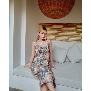 blooming dress เดรสลายดอกไม้