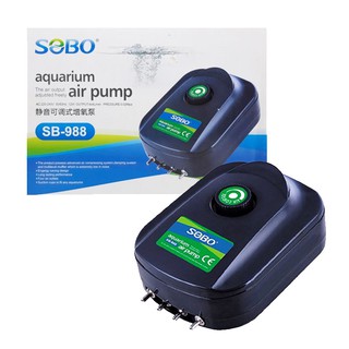 ปั๊มลมตู้ปลา SOBO SB-988 Air Pump 4 ทาง