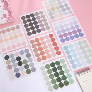 ราคา(P-083) ★พร้อมส่ง★สติ๊กเกอร์ ไดคัท หน้าอีโมชั่น จุดกลม สติกเกอร์วงกลม ตกแต่งไดอารี่ DIY สติ๊กเกอร์ตราประทับ