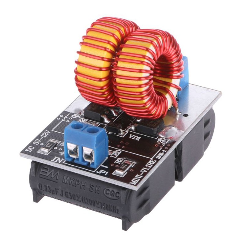 Mini ZVS DC 5-12V 120W Flyback Driver เครื่องทําความร้อนคอยล์จุดระเบิด