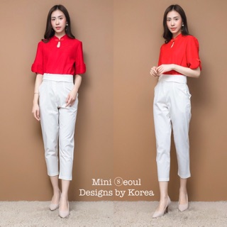 MN579🌹Rose Chinese  Blouse
