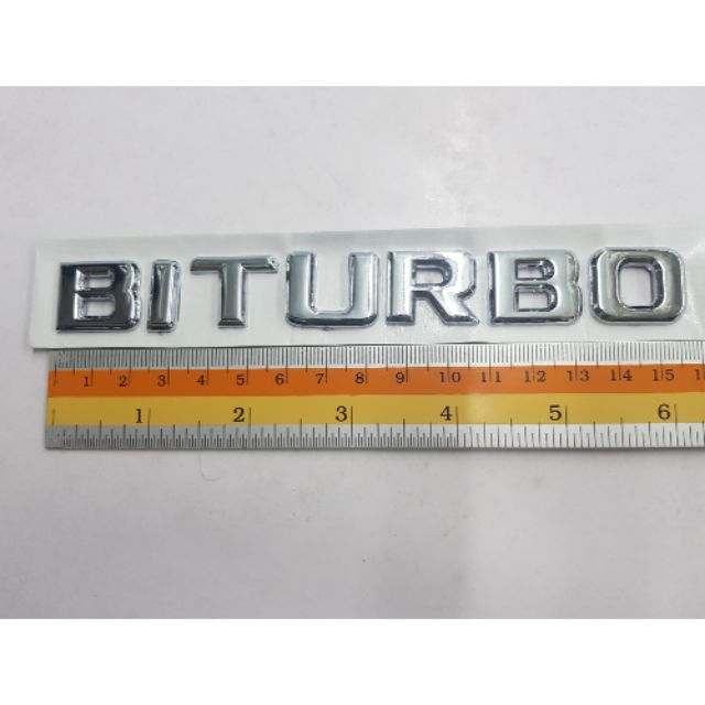 Logo Biturbo ของรถ amg ตัวอักษรแยก