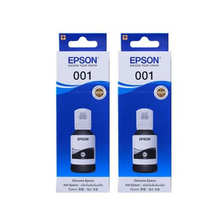 EPSON  001 BK (C13T03Y100) สีดำ หมึกเติมอิงค์เจ็ท จำนวน 2 ชิ้น