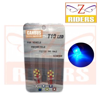 ไฟหรี่/ไฟเรือนไมล์/ไฟเลี้ยว LED T10 CANBUS ซิลิโคนกันน้ำ สีน้ำเงิน