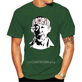 ราคาต่ำสุด!!เสื้อยืดลําลอง สําหรับผู้ชาย แขนสั้น คอกลม พิมพ์ลาย Mr Miyagi The Karate Tribute Pat MoritaS-3XL