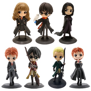 โมเดลฟิกเกอร์ PVC รูป Harry Potter Harry James Potter Hermione Jean Granger Ron Weasley Q Version ขนาด 15 ซม. 10 แบบ ของเล่นสําหรับเด็ก